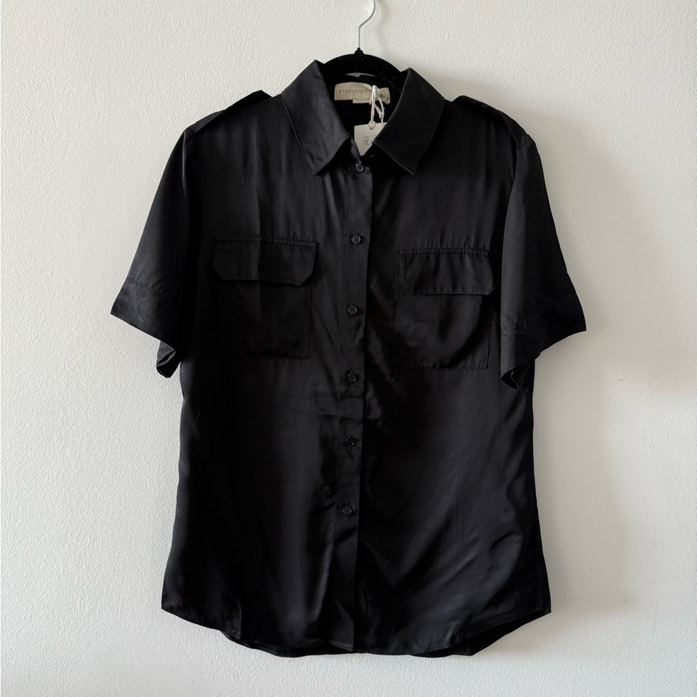 Stella McCartney Black Button-Up Shirt